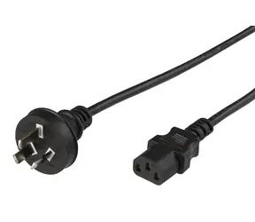 MicroConnect Power Cord Austrália typ I - C13 1.8m čierna