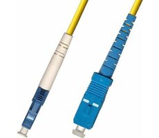 MicroConnect Optical Fibre Cable LC/SC Singlemode simplex OS2 1m žltá