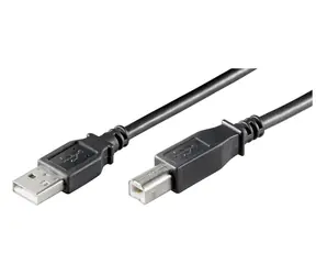MicroConnect kábel USB2.0 A (M) - USB2.0 B (M) 5m čierna