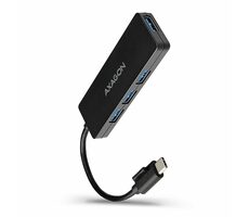 Axagon HUE-G1C USB-C húb čierna / 4X USB-A 3.2 Gen 1 / 14 cm kábel / dopredaj