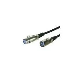 MicroConnect XLR kábel XLR (M) - XLR (F) 1m čierna
