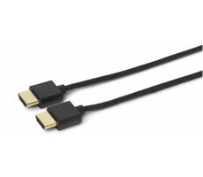 MicroConnect Prepojovací Ultra slim kábel HDMI 2.0 (M) - HDMI 2.0 (M) 1m čierna