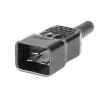 MicroConnect IEC sieťová zástrčka C20 čierna