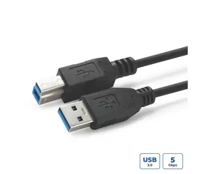 MicroConnect kábel USB3.0 A (M) - USB3.0 B (M) 3M čierna