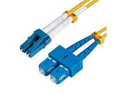 MicroConnect Optical Fibre Cable LC/SC Singlemode duplex OS2 3M žltá