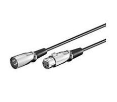 MicroConnect XLR kábel XLR (M) - XLR (F) 3M čierna