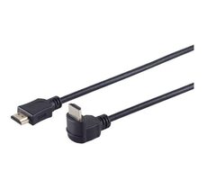 MicroConnect Prepojovací kábel HDMI 1.4 (M) - HDMI 1.4 (M) 270 ° uhol 1m čierna