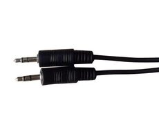 MicroConnect Slim audio kábel 3-pin Jack 3.5mm - Jack 3.5mm 10m čierna