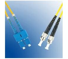 MicroConnect Optical Fibre Cable ST/SC Singlemode duplex OS2 2m žltá