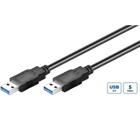 MicroConnect kábel USB3.0 A (M) - USB3.0 A (M) 3M čierna