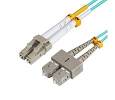 MicroConnect Optical Fibre Cable LC/SC Multimode duplex OM3 3M modrá