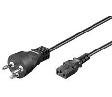 MicroConnect Power Cord DK Typ-K - C13 5m čierna