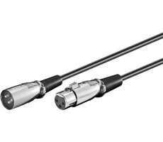 MicroConnect XLR kábel XLR (M) - XLR (F) 5m čierna