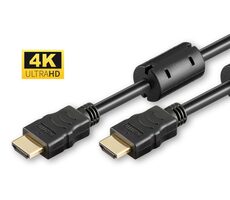 MicroConnect Prepojovací kábel HDMI 1.4 (M) - HDMI 1.4 (M) 5m čierna / Feritové jadrá
