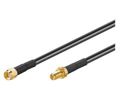 MicroConnect WLAN anténny kábel kábel SMA reverse konektor - SMA jack 1m čierna 