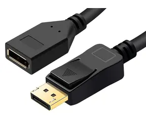 MicroConnect Predlžovací kábel DisplayPort MF 2m čierna / 21.6Gbit/s