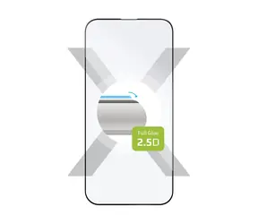 FIXED Ochranné tvrdené sklo Full-Cover pre Apple iPhone 14 Pro čierna / lepenie cez celý displej