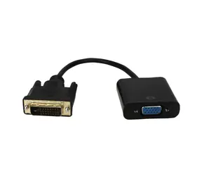 MicroConnect Adaptér DVI-D (M) - VGA (F) 0.1m čierna / Full HD / Plug & Play