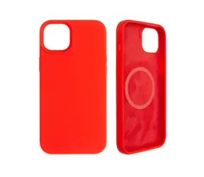 FIXED MagFlow Zadný kryt s podporou MagSafe pre Apple iPhone 14 Plus červená