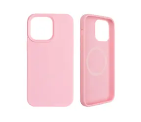 FIXED MagFlow Zadný kryt s podporou MagSafe pre Apple iPhone 14 Pro Max ružová