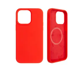 FIXED MagFlow Zadný kryt s podporou MagSafe pre Apple iPhone 14 Pro Max červená