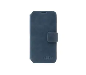 FIXED ProFit Kožené puzdro typu kniha pre Apple iPhone 14 Pro Max modrá