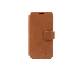 FIXED ProFit Kožené puzdro typu kniha pre Apple iPhone 14 Pro Max hnedá