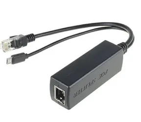 MicroConnect PoE Splitter čierna / 5V / 2.4A