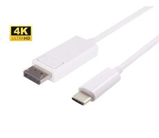 MicroConnect kábel USB-C (M) - DisplayPort (M) 2m biela 