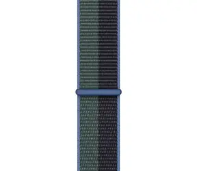 Apple Watch 41mm tmavo atramentová/eukalyptovo zelená / Prevliekací športový remienok