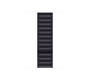 Apple Watch 41mm atramentovo fialová / kožený článok remienok M/L