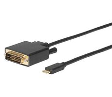 MicroConnect kábel USB-C (M) - DVI-D Dual-Link (M) 1.8m čierna 