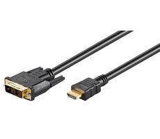 MicroConnect kábel Single-link HDMI (M) - DVI-D 18 +1 (M) 15m čierna