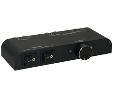 MicroConnect 4-cestný Switch reproduktorov s banánkovým konektorom čierna