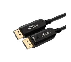 MicroConnect Premium Optic Fiber DisplayPort Kábel v1.4 20m čierna / 4K / HDCP / 32.4Gbit/s