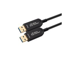 MicroConnect Premium Optic Fiber kábel USB3.0 A (M) - USB3.0 A (M) 10m čierna