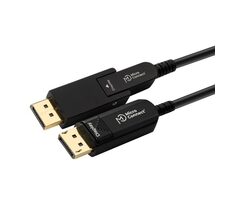 MicroConnect Premium Optic Fiber Kábel Mini DisplayPort 1.4 (M) - DisplayPort (M) 15m čierna / redukcia z MiniDP na DP