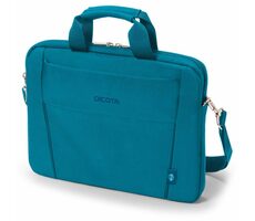 DICOTA Slim Eco BASE 13-14.1" modrá / taška na notebook / Polyester + recyklovaný plast