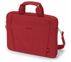 DICOTA Slim Eco BASE 13-14.1" červená / taška na notebook / Polyester + recyklovaný plast