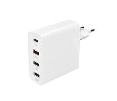 Solight Adaptér 3+1 / sieťová nabíjačka / 48W / QC3.0 + PD / 3x USB-A / 1x USB-C
