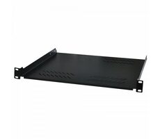 XtendLan CPOLIC1U28-B Polica 280mm čierna / univerzal / 1U / 25kg nosnosť