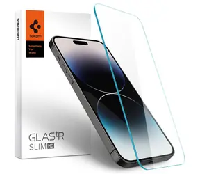 Spigen tR Slim HD ochranné sklo pre Apple iPhone 14 Pro Max transparentné