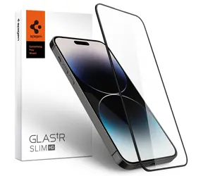 Spigen tR Slim HD ochranné sklo pre Apple iPhone 14 Pro Max čierne