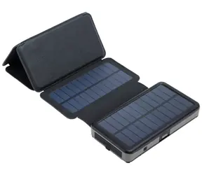 Sandberg Solar 6-Panel Powerbank 20000 mAh / solárne dobíjanie / 1x USB-C / 2x USB-A / čierna