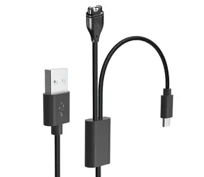Tactical USB Nabíjací a Dátový Kábel 2v1 pre Garmin Fenix 7 + USB-C