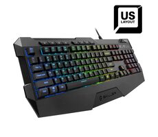 Sharkoon Skiller SGK4 čierna / herná klávesnica / RGB / drôtová / US Layout