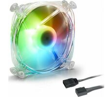 Sharkoon SHARK DISC PWM priehľadná / vetráčik / 120mm / RGB / 24.8 dBA
