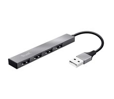 TRUST HALYX strieborná / USB HUB / 4x USB-A