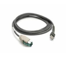 ZEBRA prepojovací tienený napájaný kábel USB rev. B / 2.1m / priamy
