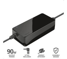 TRUST MAXO Lenovo čierna / nabíjačka pre notebook / 90W / 6 konektorov